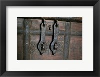Framed Antique Wooden Chest, Taos, New Mexico