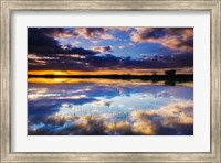 Framed Wetlands At Sunrise, Bosque Del Apache National Wildlife Refuge, New Mexico