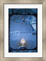 Framed Close Up Of The Antique Fresnel Lighthouse Beacon, Fire Island