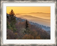 Framed Sunrise From The Oconaluftee Valley Overlook, North Carolina