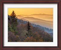 Framed Sunrise From The Oconaluftee Valley Overlook, North Carolina