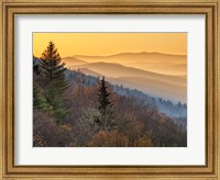 Framed Sunrise From The Oconaluftee Valley Overlook, North Carolina