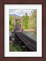 Framed Abandoned Railroad Trestle, North Carolina