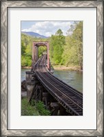 Framed Abandoned Railroad Trestle, North Carolina