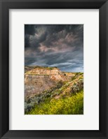 Framed Thunderstorm Approach On The Dakota Prairie