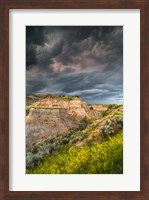 Framed Thunderstorm Approach On The Dakota Prairie