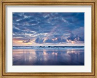 Framed Sunset From North Jetty Beach, Oregon