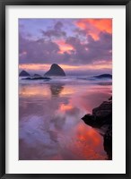 Framed Oceanside Sunset, Oregon