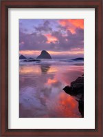 Framed Oceanside Sunset, Oregon