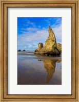 Framed Wizard's Hat Formation At Bandon Beach, Oregon