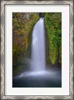 Framed Wahclella Falls, Columbia River Gorge, Oregon