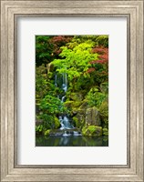 Framed Heavenly Falls, Portland Japanese Garden, Oregon