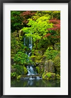 Framed Heavenly Falls, Portland Japanese Garden, Oregon