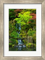 Framed Heavenly Falls, Portland Japanese Garden, Oregon