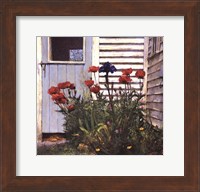 Framed Poppies and Iris