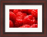 Framed Close-Up Of Fresh Raspberries