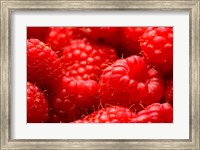 Framed Close-Up Of Fresh Raspberries