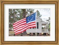 Framed Betsy Ross Flag At The Craven House In Historic Camden, South Carolina