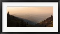 Framed Sunrise Panorama In The Great Smoky Mountains National Park