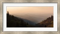 Framed Sunrise Panorama In The Great Smoky Mountains National Park