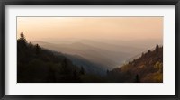 Framed Sunrise Panorama In The Great Smoky Mountains National Park