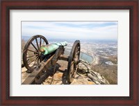 Framed Cannon Perched On Lookout Mountain, Tennessee