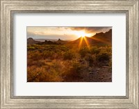 Framed Sunset In Big Bend National Park