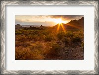 Framed Sunset In Big Bend National Park