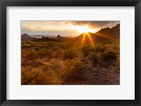 Framed Sunset In Big Bend National Park