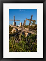 Framed Cemetery In Old Terlingua, Texas