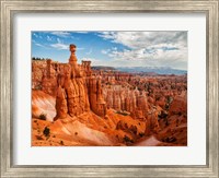 Framed Thor's Hammer At Bryce Canyon National Park