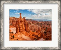 Framed Thor's Hammer At Bryce Canyon National Park