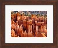 Framed Morning Light On The Hoodoos Of Bryce Canyon National Park