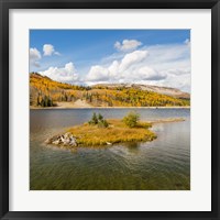 Framed Duck Fork Reservoir, Manti-La Sal National Forest, Utah