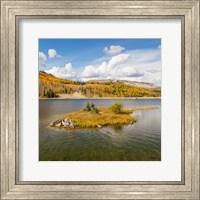 Framed Duck Fork Reservoir, Manti-La Sal National Forest, Utah