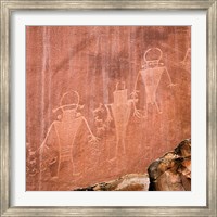 Framed Fremont Pictoglyph Panel, Utah