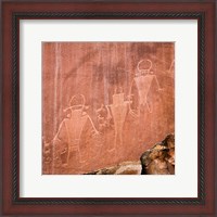 Framed Fremont Pictoglyph Panel, Utah