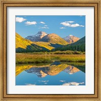 Framed River Reflection Of The Wasatch Cache National Forest