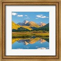Framed River Reflection Of The Wasatch Cache National Forest