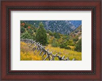 Framed Fence And Meadow Landscape, Utah