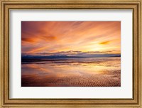 Framed Sunset Over The Great Salt Lake, Utah