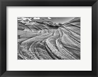 Framed Second Wave Zion National Park Kanab, Utah (BW)