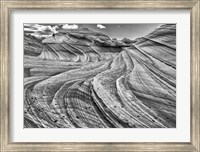 Framed Second Wave Zion National Park Kanab, Utah (BW)