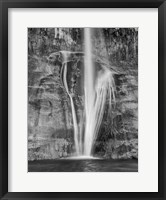 Framed Lower Calf Creek Falls Escalante, Utah (BW)