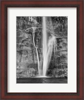 Framed Lower Calf Creek Falls Escalante, Utah (BW)