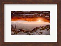 Framed Sunrise At Mesa Arch, Canyonlands National Park, Utah