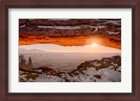 Framed Sunrise At Mesa Arch, Canyonlands National Park, Utah