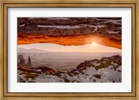 Framed Sunrise At Mesa Arch, Canyonlands National Park, Utah