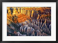 Framed Sunrise At Bryce Point Bryce National Park, Utah