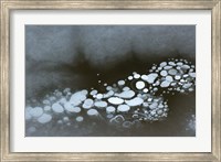 Framed Abstract Design Formed By Frozen Ice Bubbles